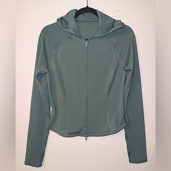 Like New! Lululemon Wunder Train Full Zip Jacket- Willow Leave- Size 10 - Picture 7 of 9